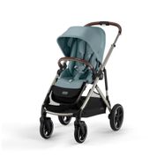 Carrinho de Bebê Duplo Modular com Mais de 20 Configurações e Inclui Cesto de Compras Removível, Cybex Gazelle S, Azul Claro