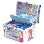 Kit de Maquiagem Infantil com Mais de 10 Peças e Não Tóxico para Crianças de 3 a 10 Anos, Townley Girl Frozen, Azul e Ros...