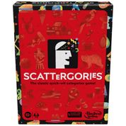 Jogo de Tabuleiro para Adultos Scattergories, Tente Enganar Outros Jogadores Inventando Respostas Únicas, para 4 Jogadores, Hasbro F6795