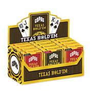 Baralho de Poker Texas Hold'em de Plástico Caixa de Dúzia Naipe Grande