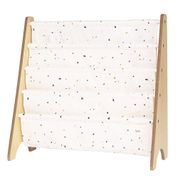 Rack em Material Reciclado para Livros Estampa Terrazzo Creme 3 Sprouts