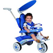 Triciclo Super Trike Reclinável 3 Pos. Azul - Magic Toys