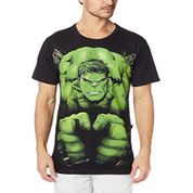 Camiseta D.Hulk: Adulto PRETO M Piticas