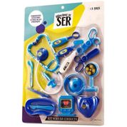 Kit Médico Brinquedo Infantil Azul Multikids Br958