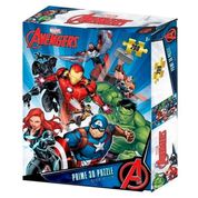 Quebra-cabeça 200 Peças  3D   Os Vingadores Zipper Box  Multikids