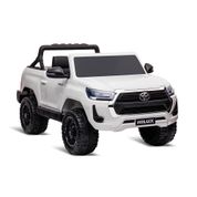 Carro Toyota Hilux Branco 12V com Controle Bandeirante