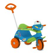 Triciclo Velobaby G2 Passeio & Pedal Azul  Brinquedos Bandeirante