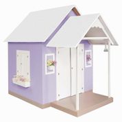 Casinha de Brinquedo com Telhado Branco/Lilás L12 - Criança Feliz