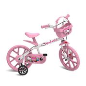 Bicicleta Aro 14 Hello Kitty Brinquedos Bandeirante