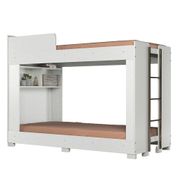 Beliche Solteiro Juvenil Montessoriana com Nichos Concept S01 Branco - Mpozenato