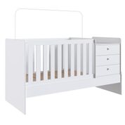 Berço Mini Cama Multifuncional Certificado pelo Inmetro BB680 Branco - Completa Móveis