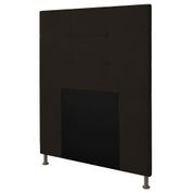 Cabeceira Cama Box Solteiro 90cm Safira Suede I02 Marrom - Mpozenato