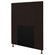 Cabeceira Cama Box Solteiro 90cm Safira Sintético I02 Marrom - Mpozenato