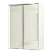 Guarda Roupa Solteiro 179cm 2 Portas de Correr 100% MDF TW601 Off White - Dalla Costa