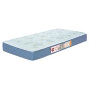 Colchão Solteiro Sleep Max Espuma D45 78x188x25cm Branco/Azul - Castor