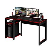 Mesa Para Computador Notebook Gamer ME4152 Preto/Vermelho - Tecno Mobili