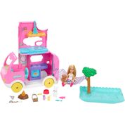 Boneca Barbie - Chelsea Trailer de Acampamento 2 em 1 Hnh90