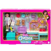 Conjunto Barbie Chelsea I CAN BE Veterinaria Playset Mattel HGT12