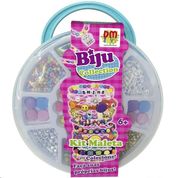 Conjunto Miçangas Biju Collection KIT Maleta Azul DM TOYS DMT6314