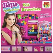 Conjunto Miçangas Biju Collection KIT Bracelete DM TOYS DMT6312