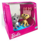 Mini PETS Barbie Hora do Banho - Mini Gata e Mini TAFFY Pupee