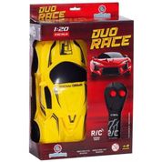 Carrinho Controle Remoto Duo Race 2 Funções Amarelo Polibrinq CAR801