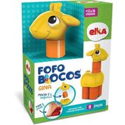 Brinquedo para Montar Fofo Blocos Gina 8 Pecas ELKA 1212