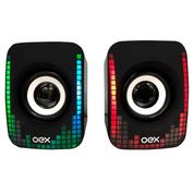 Caixa de Som DIZY com Iluminaçao Rainbow e Conexao USB/P2 OEX SK202