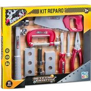 Conjunto Ferramentas Oficina Criativa KIT Reparo 11 Peças Multikids