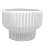 Vaso Cachepot De Cerâmica Para Ambientes Internos e Externos Grande 19,6x13cm