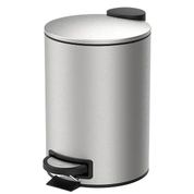 Lixeira Pedal e Balde 5L Aço Inox Escovado Spin Brinox