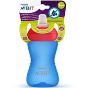 Copo com Bico Macio MY GRIPPY AVENT Philips AZUL/VERMELHO 300ML SCF802/01