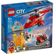 Lego CITY Helicoptero de Resgate dos Bombeiros 60281