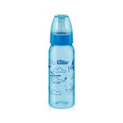 Mamadeira Divertida Fluxo Médio 240ml 6m+ Azul – Lillo