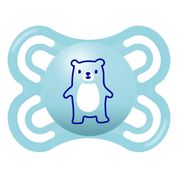 Chupeta Perfect Bico de Silicone 0m+ Azul - MAM