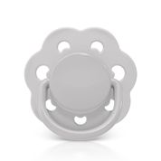 Chupeta Candy Style Bico Redondo em Silicone 0m+ Cinza Lillo