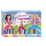 Livro - Meu Incrível Livro-Kit Brilhante Para Colorir - Adoráveis Princesas