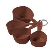 Conjunto 4 peças medidores xícara Glacê - Chocolate Brinox