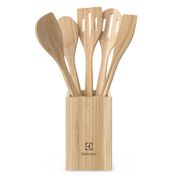 Conjunto de Utensílios de Bambu com 6 peças