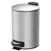 Lixeira Pedal e Balde 12L Aço Inox Escovado Spin Brinox