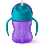 COPO TRANSIÇÃO DINOSSAURO 200ML 9M ROXO E AZUL PHILIPS AVENT