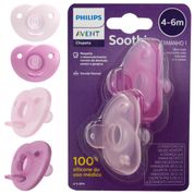 CHUPETA SOOTHIE DUPLA ROSA MENINA - 4-6M - PHILIPS AVENT