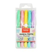 Marca Texto 5 Cores Pastel Keep - MR070OUT [Reembalado] MR070OUT