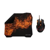 Kit Mouse e Mousepad Gamer Laranja Multi - MO256OUT [Reembalado] MO256OUT