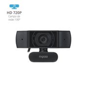 Webcam Rapoo 720p Foco Automático C200 - RA015OUT [Reembalado] RA015OUT