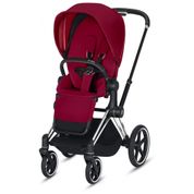 Carrinho de Bebê Completo para Passeio com Suspensão Suave, Cybex Priam 3, Vermelho