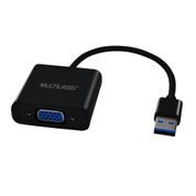 Cabo Conversor USB Macho X VGA Fêmea Multilaser - WI348 WI348