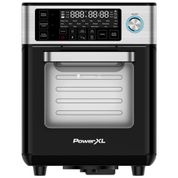 Air Fryer 4 em 1 com 25 Predefinições Incluindo Fazer Pão, Aço Inoxidável, 110V PowerXL, Preta