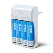 Carregador De Pilhas Multilaser AA/AAA + 4 Pilhas Aa 2500Mah - CB054 CB054