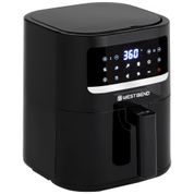 Fritadeira Elétrica Airfryer 4,7L com Controle Digital, 10 Predefinições de Cozimento e Cesta Antiaderente, 110V 1500W, West Bend, Preta